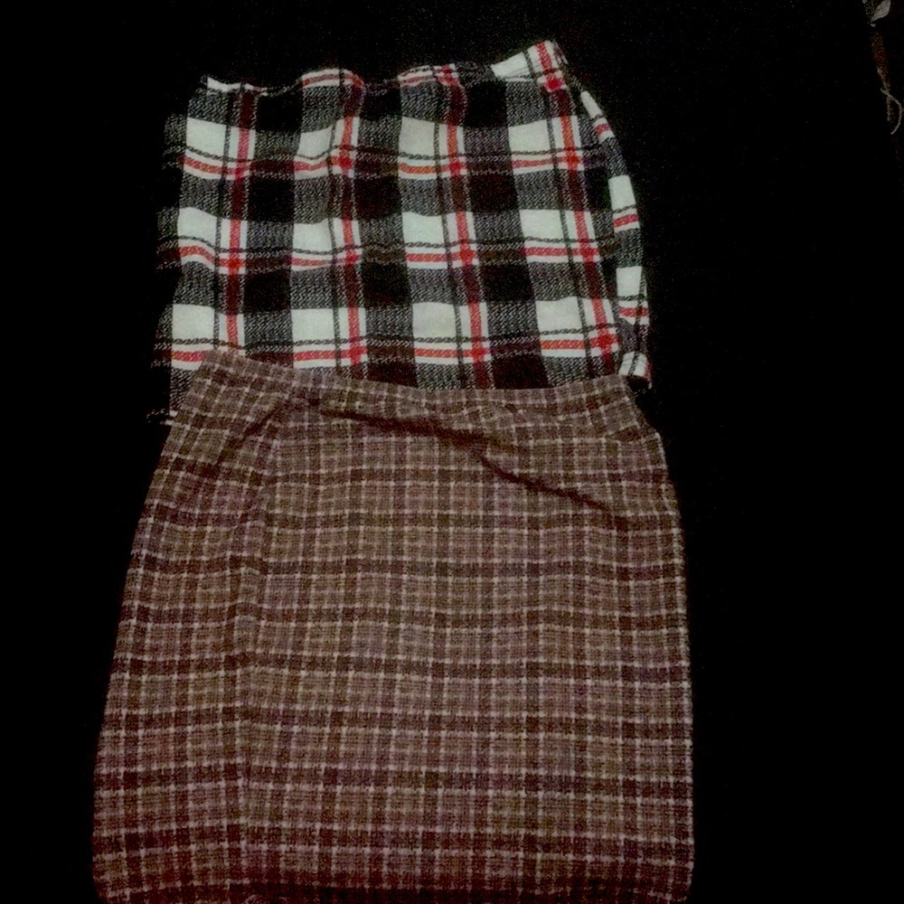 Cute checkered pencil skirts